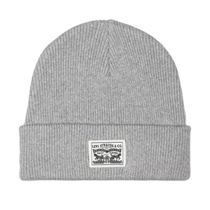 Autunno / Inverno - Backpatch Beanie Light Heather Grey / Black - Cappellino a Cuffia Nero 000J4-0002  LEVIS 