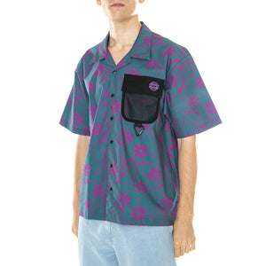 M' Stick 2 It Shirt Petrol - Camicia Maniche Corte Uomo Multicolore SS23-Stick2it Shirt Petrol  FUNKY 