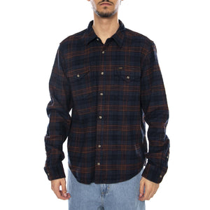 Clean Western Shirt Luxe Rivet Navy - Camicia a Quadri Uomo Blu / Multicolore 112371318  LEE 