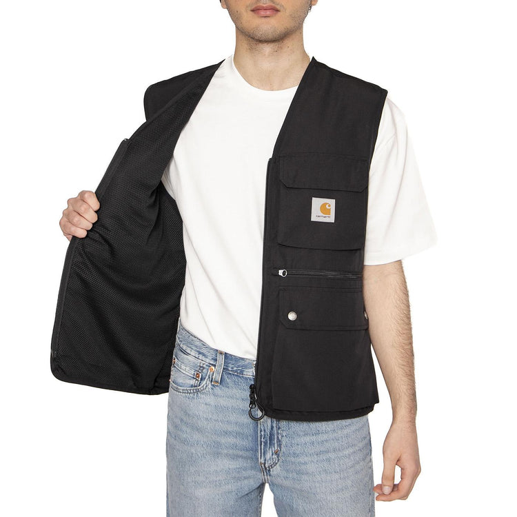 Irwin Vest Black - Giacca Smanicata Uomo Nera I034505.89XX  CARHARTT WIP 