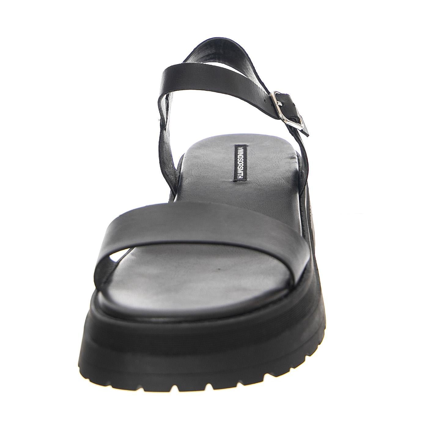 W' Linger Black Pigment Sandals - Sandali Donna Neri WSSLINGER-BLK  WINDSOR SMITH 