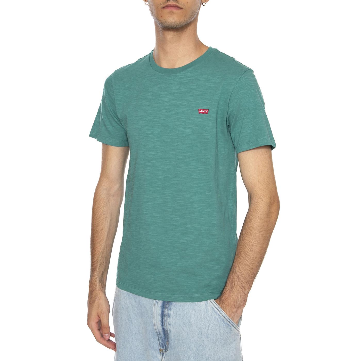 Levi's SS Original Hm Men's T-Shirt - Maglietta Girocollo Uomo Verde 56605-0247  LEVIS 