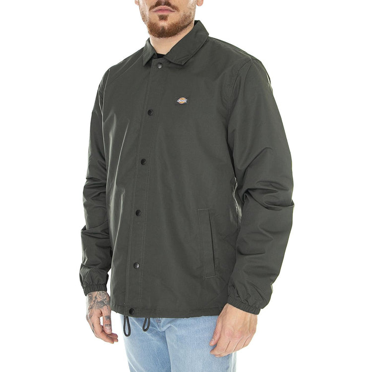 Oakport Coach Olive Green - Giacca Estiva Uomo Verde DK0A4XEWOGX1  DICKIES 