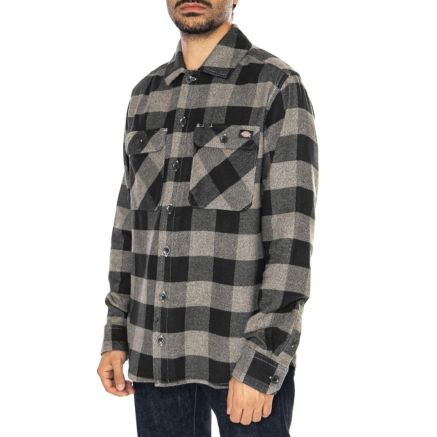 Sacramento Shirt Grey Melange - Camicia Uomo Multicolore DK0A4XDZGYM1  DICKIES 