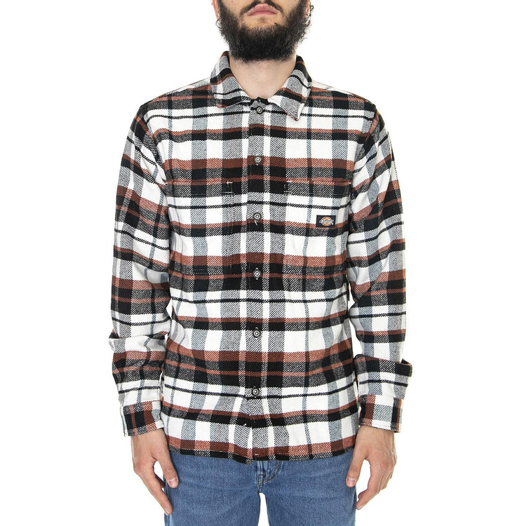 Coaling Shirt White - Camicia Uomo Multicolore DK0A4XZZWHX1  DICKIES 