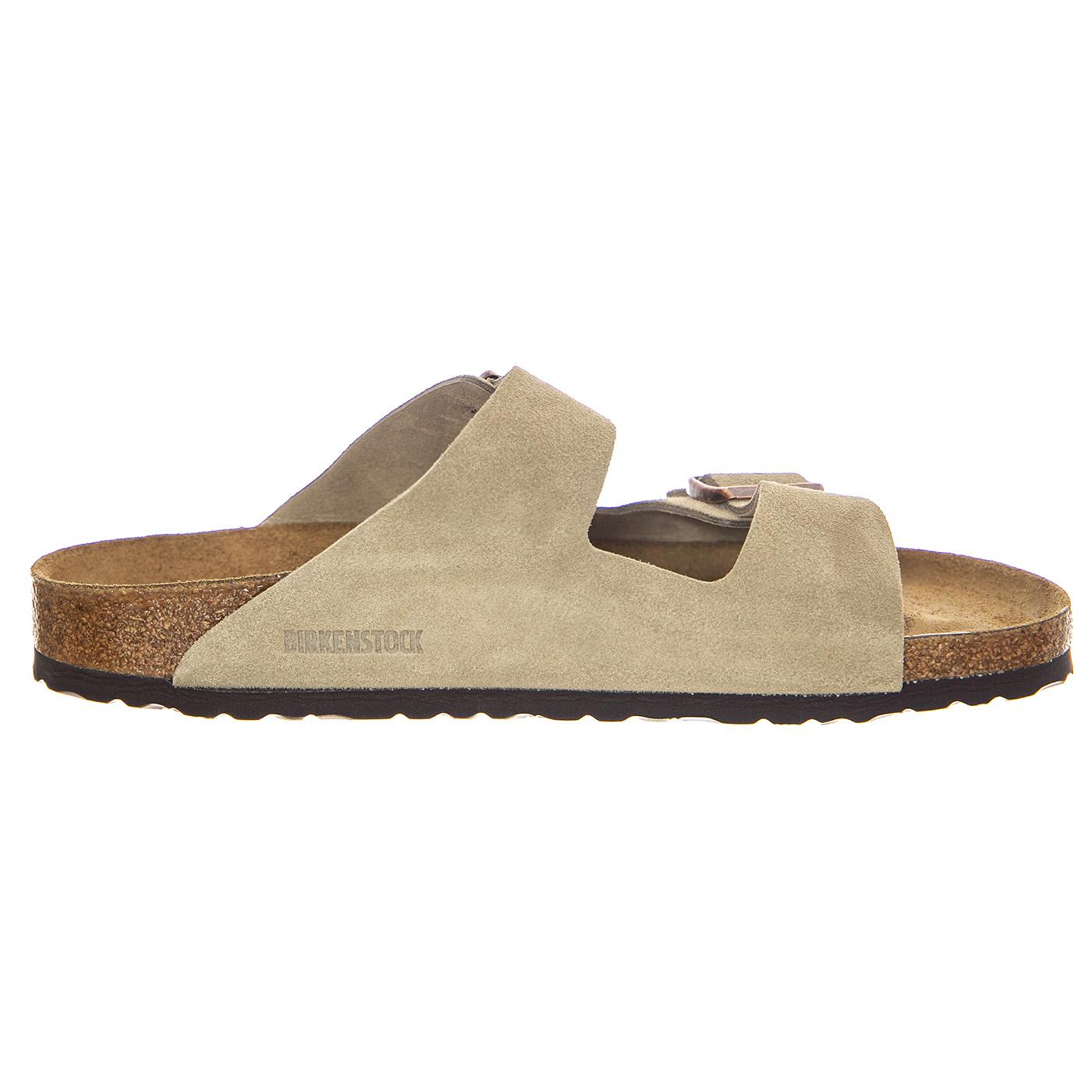 Arizona Taupe, Suede Leather - Sandali Uomo Beige 051463 . BIRKENSTOCK 