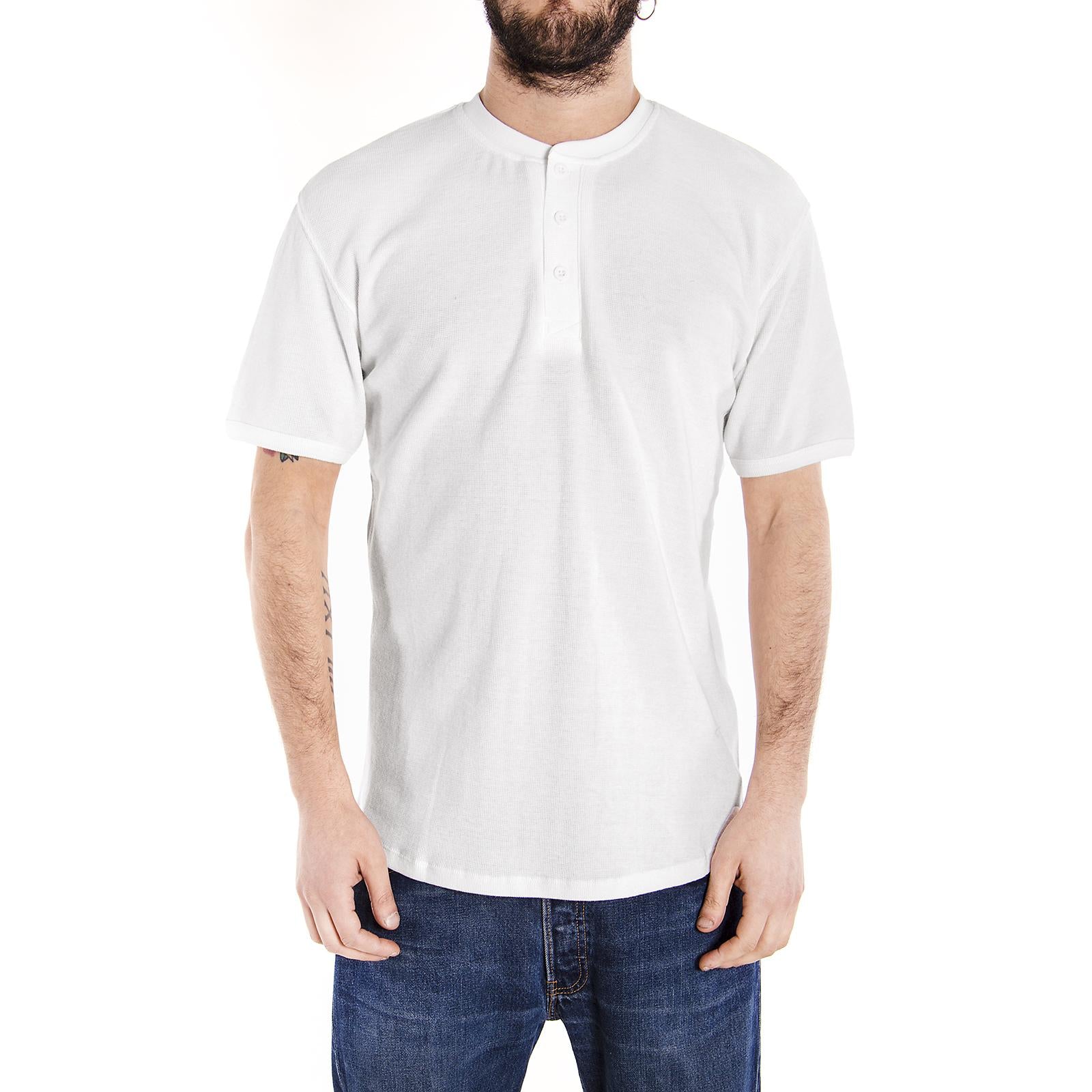 HIXTON HENLEY S/S TEE WHITE 06-210403-WH  DICKIES 