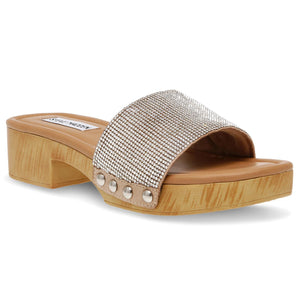 Adaze Rhinestone Micro with Clear Jellystone - Sandali Donna Argento SMSADAZE-RHI  STEVE MADDEN 