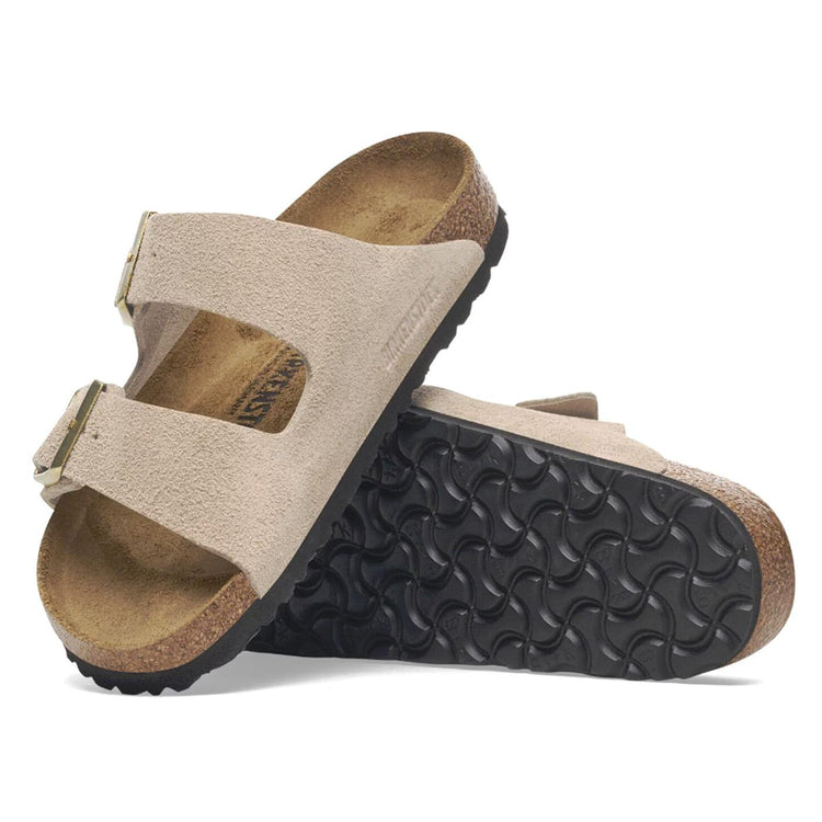 Arizona Sandcastle, Suede Leather - Sandali Donna Beige 1029260  BIRKENSTOCK 