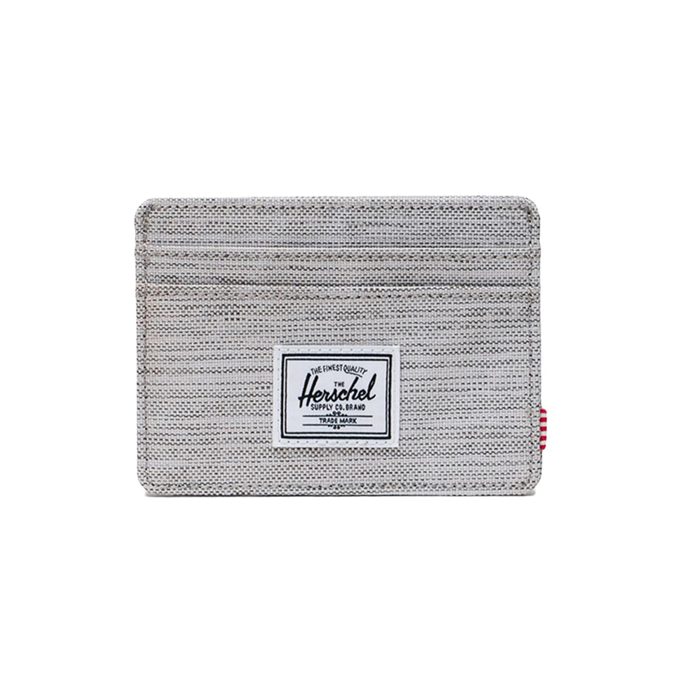 Charlie Cardholder Light Grey Crosshatch - Portacarte Grigio 30065 01866 HERSCHEL 