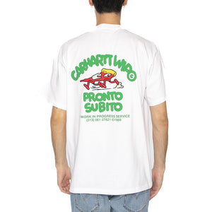 S/S Pronto T-Shirt White - Maglietta Girocollo Uomo Bianca I035195.02XX  CARHARTT WIP 