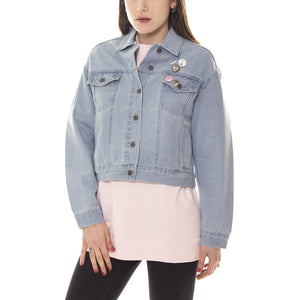 LEMMY DENIM JACKET STONE WASH 221800181-STN  OBEY 