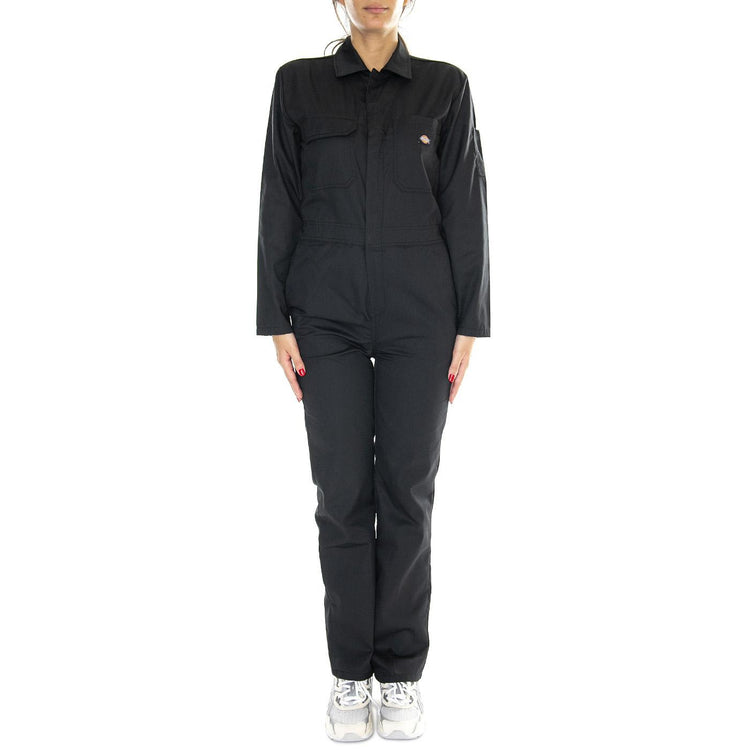 Haughton LS W Black - Pantaloni Donna Neri DK0A4XHGBLK1  DICKIES 
