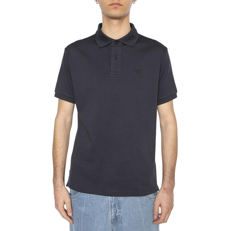 Hylton Interlock Polo Shirt Navy - Polo Uomo Blu MML1445-NAVY  BARBOUR 