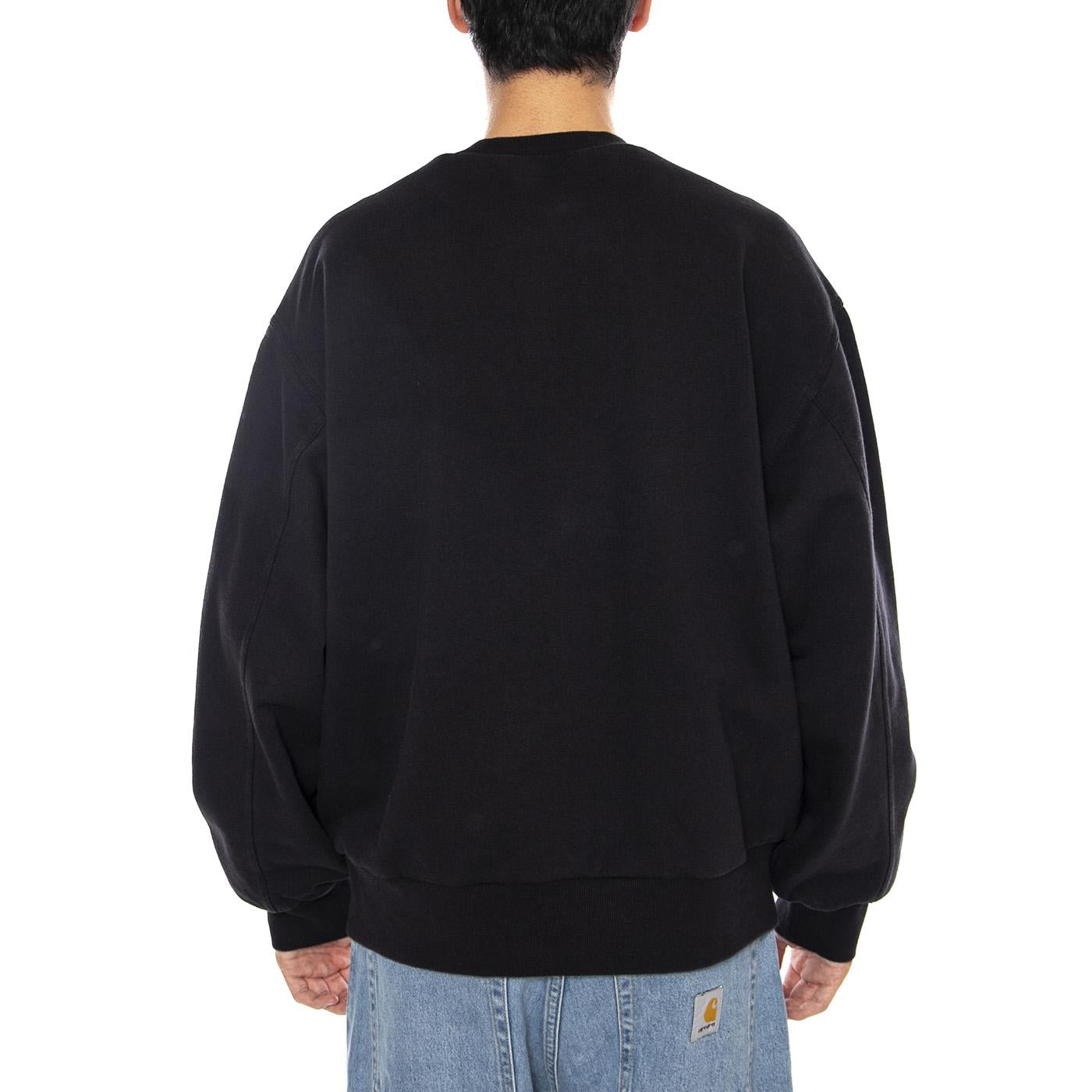 Detroit Sweat Black- Felpa Girocollo Uomo Nera I035547.8906  CARHARTT WIP 