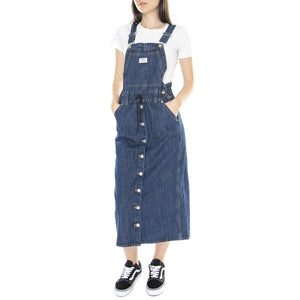 W' Lexie Skirthall Indigo Stonewash - Salopette  Gonna Donna Denim Jeans Blu A4598-0000  LEVIS 