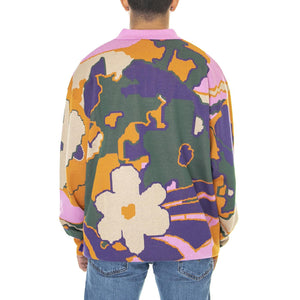 Puma x P.A.M. Knitted Longsleeve Polo Orange - Maglione Uomo Multicolore 536004-66  PUMA 