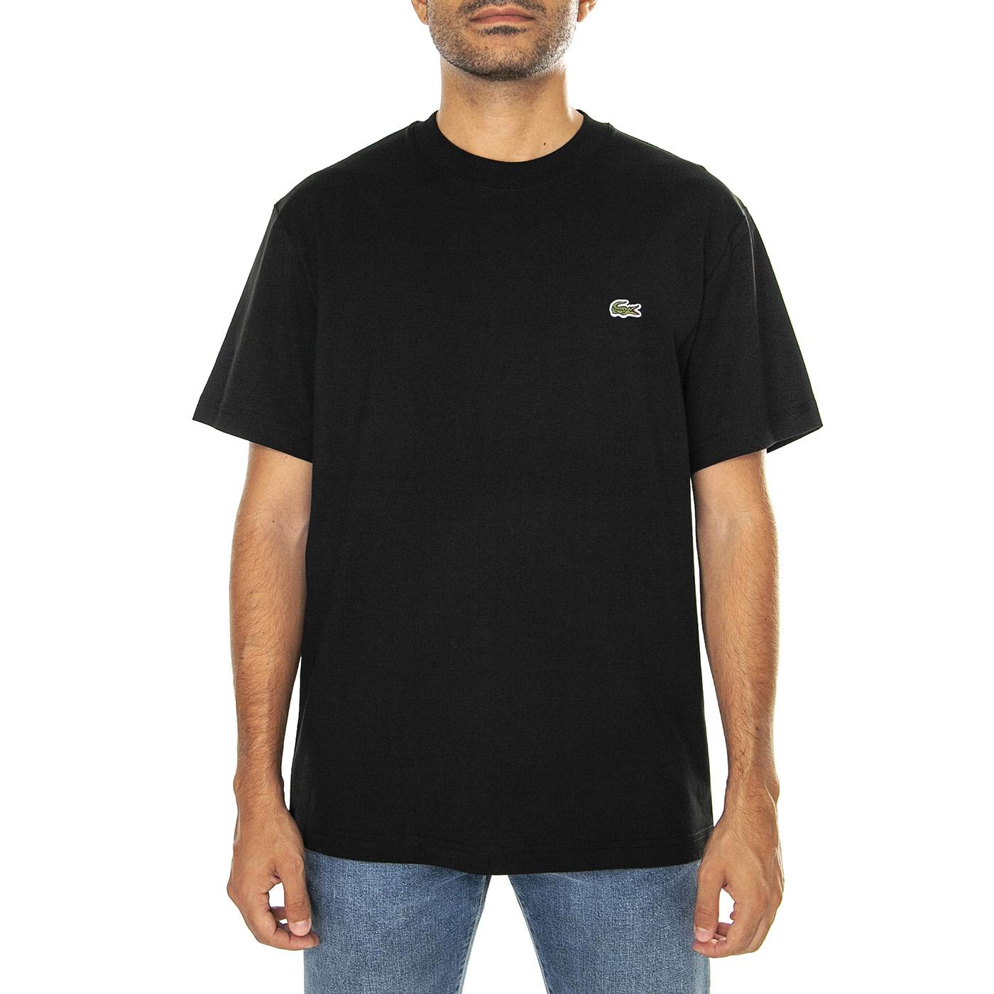 T-Shirt 031 - Maglietta Girocollo Uomo Nera TH7318-031 . LACOSTE 