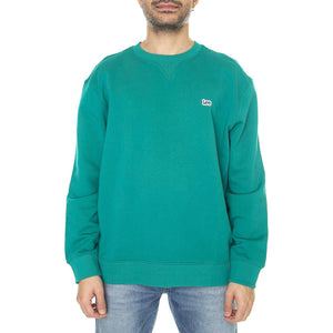 Plain Crew Sws Enigma Blue - Felpa Girocollo Uomo Verde L81IFWA12  LEE 