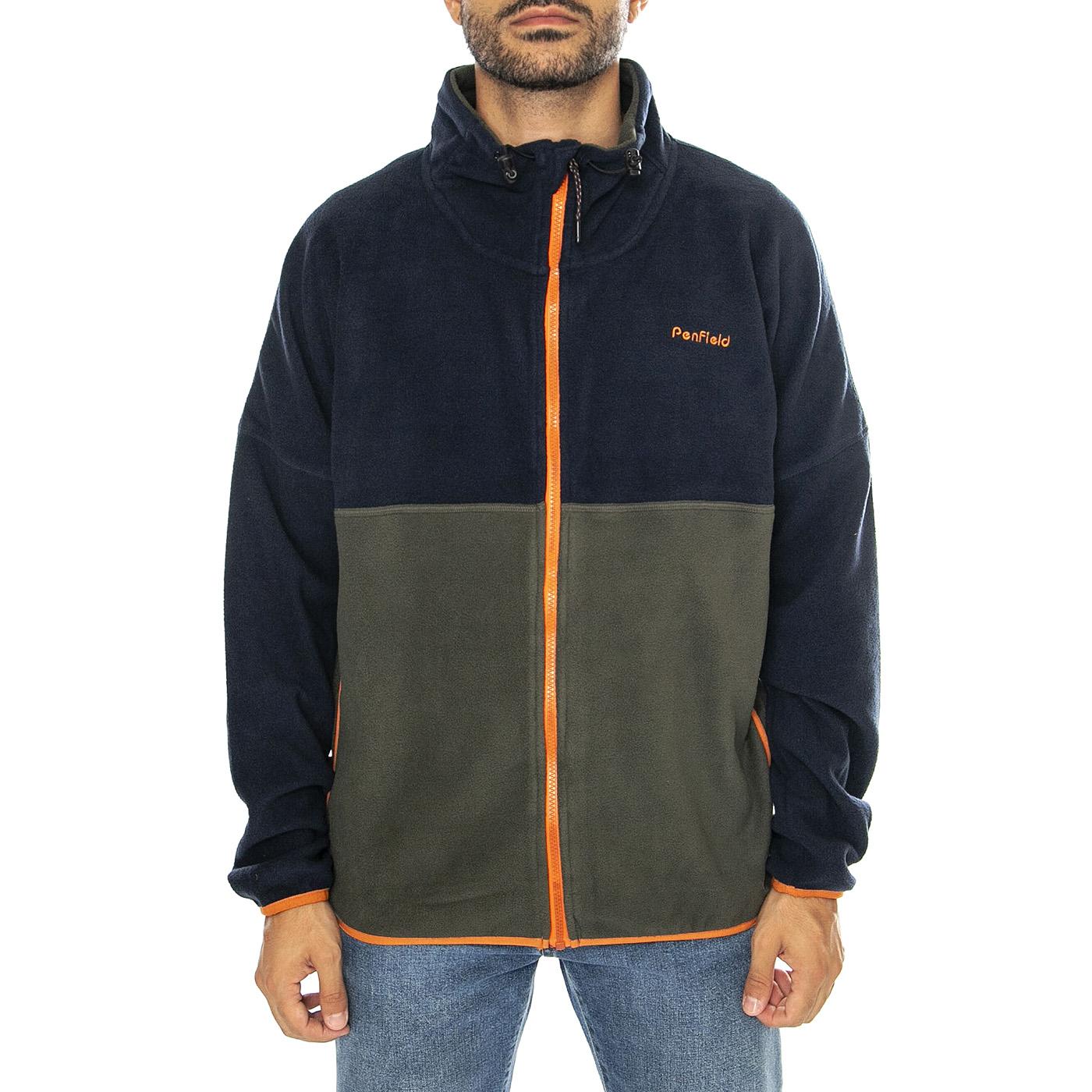 Penfield Polar Fleece Colour B Forest Night - Felpa Uomo Multicolore PFD0104-407  PENFIELD 