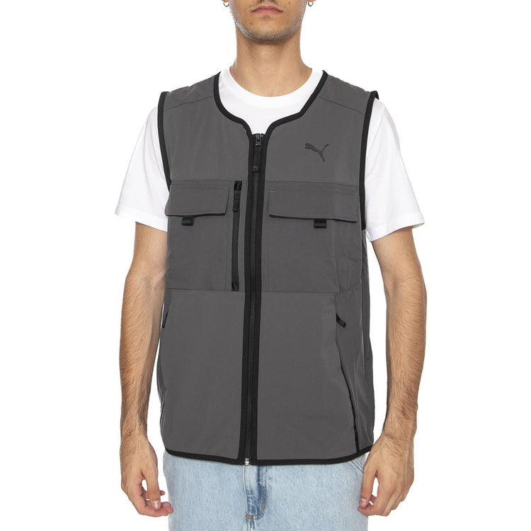 PUMATECH Cargo Vest Dusky Gray - Giacca Smanicata Uomo Grigia 629916-44  PUMA 