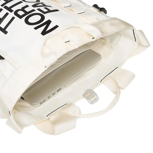 Base Camp Tote White Dune / TNF Black - Borsa a Tracolla Bianca NF0A3KX2ROU1  THE NORTH FACE 