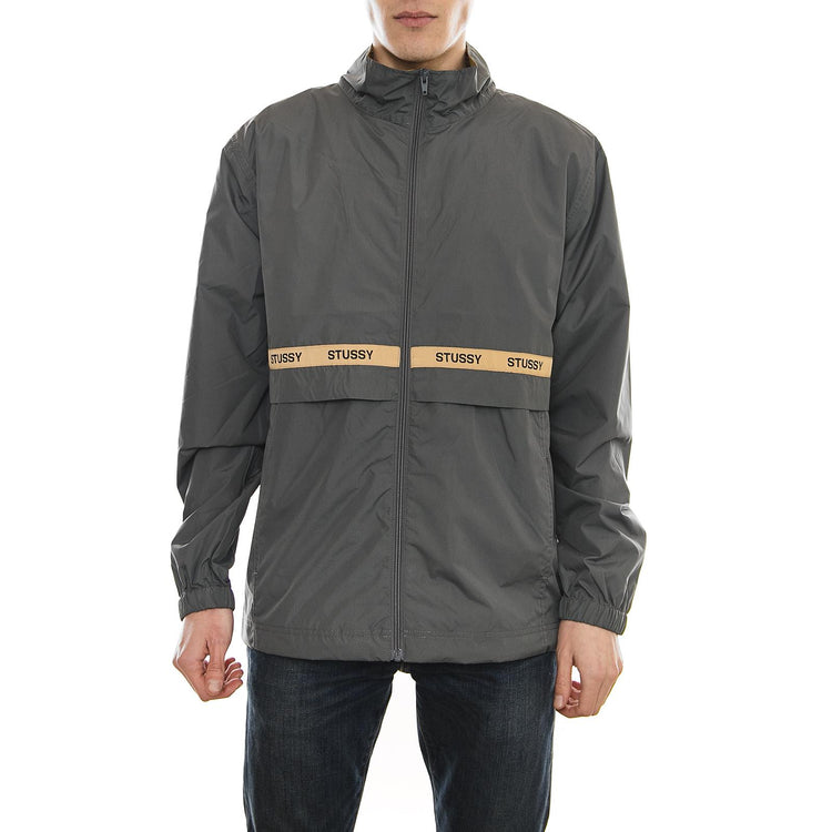 LEWIS TRACK JACKET GREY 115377-GREY  STUSSY 