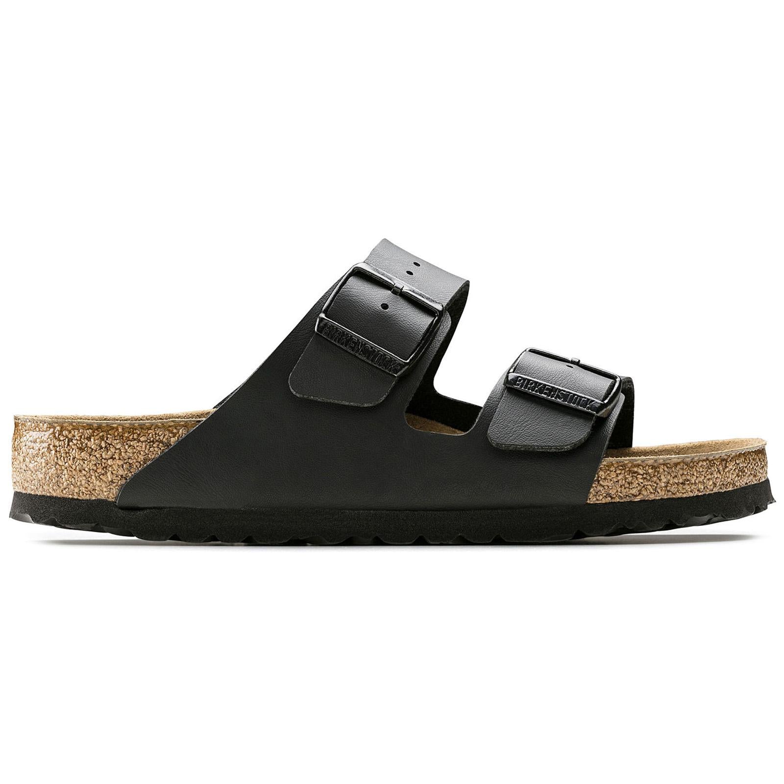 Arizona Soft Footbed Birko Flor -Sandali Uomo / Donna Neri - Calzata Stretta 551253  BIRKENSTOCK 