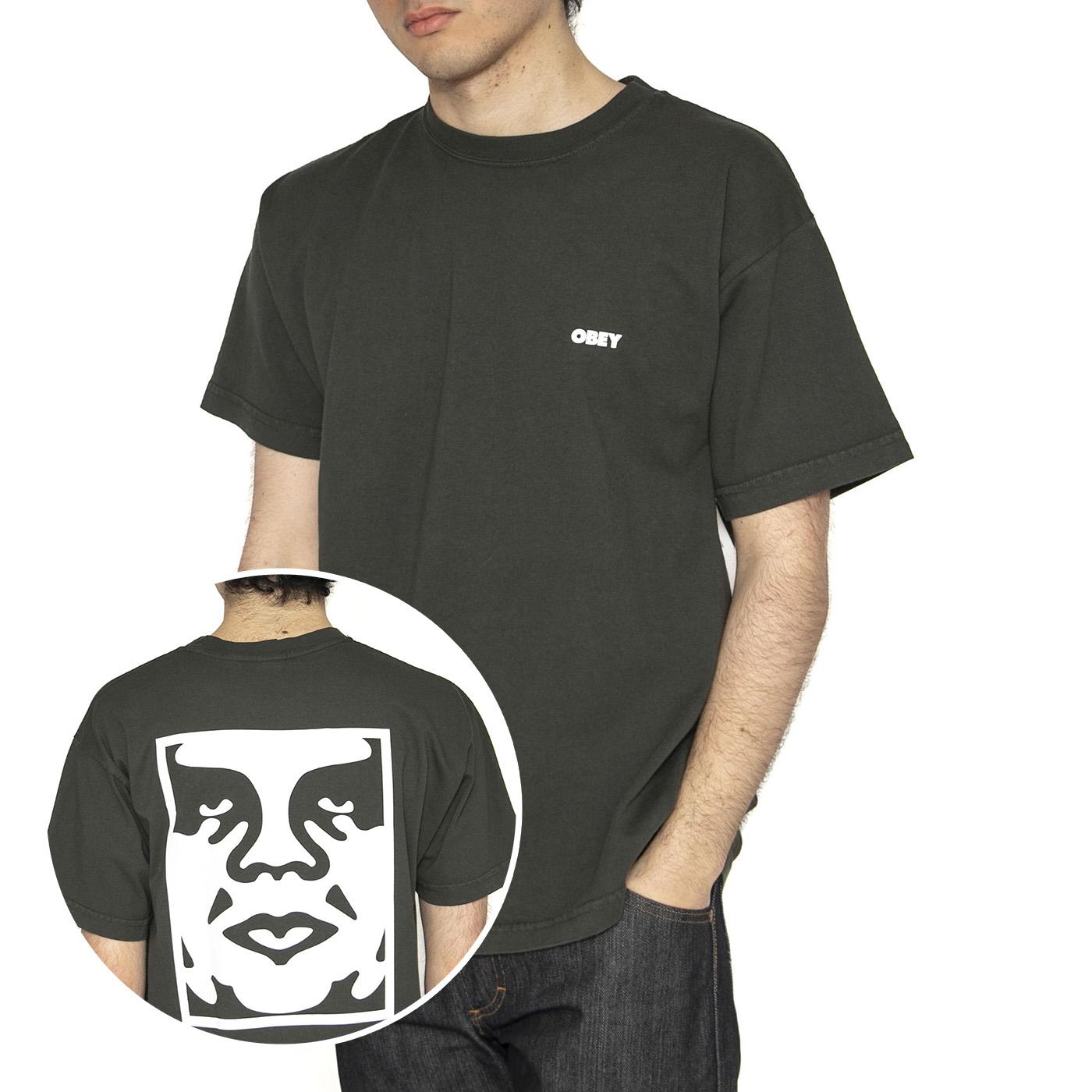 Obey Bold Icon Heavywheight Tee - Maglietta Girocollo Uomo Verde 166913439-RSI  OBEY 