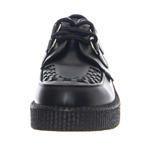 Wulfrun Shoes Black Leather - Scarpe Stringate Profilo Basso Uomo / Donna Nere UDSUM-C010X-BKL  UNDERGROUND 