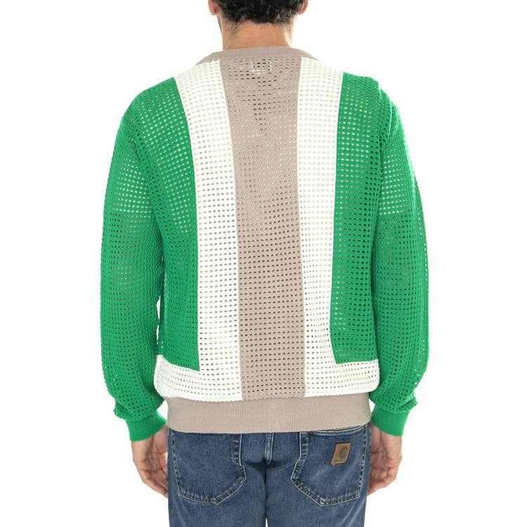 Anderson 60'S Cardigan Green Multi - Cardigan Uomo Multicolore 151010036-GMU  OBEY 