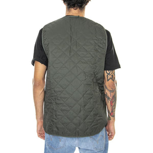 Quilted Waistcoat Zip Liner Olive Classic - Giacca Smanicata Uomo Marrone FW22-MLI0001-GN92 . BARBOUR 