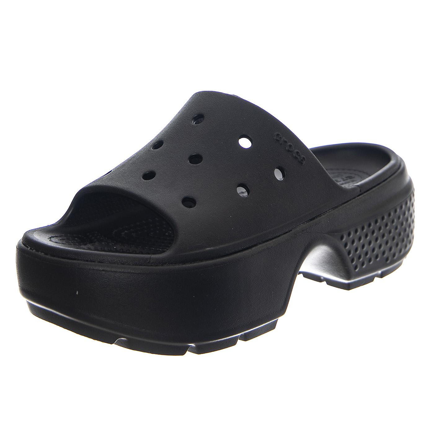 Stomp Slide Black - Sandali Donna Neri CR.209346-BLK  CROCS 