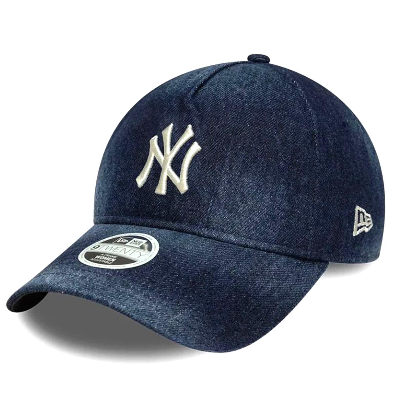 FEMALE DENIM 9TWENTY® AF NEW YORK YANKEES NAVY - Cappellino con Visiera Blu<BR/><BR/><BR/><BR/><BR/><BR/><BR/> 60856302 NVY NEW ERA 