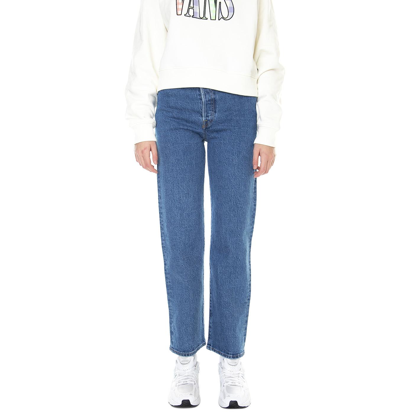 Ribcage Straight Ankle Jazz Pop - Pantaloni Denim Jeans Donna Blu 72693-0117  LEVIS 