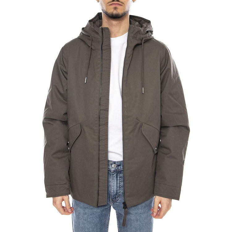 Kaliks Black Hooded Jacket -- Giacca con Cappuccio Uomo Verde 331464 457 ELVINE 