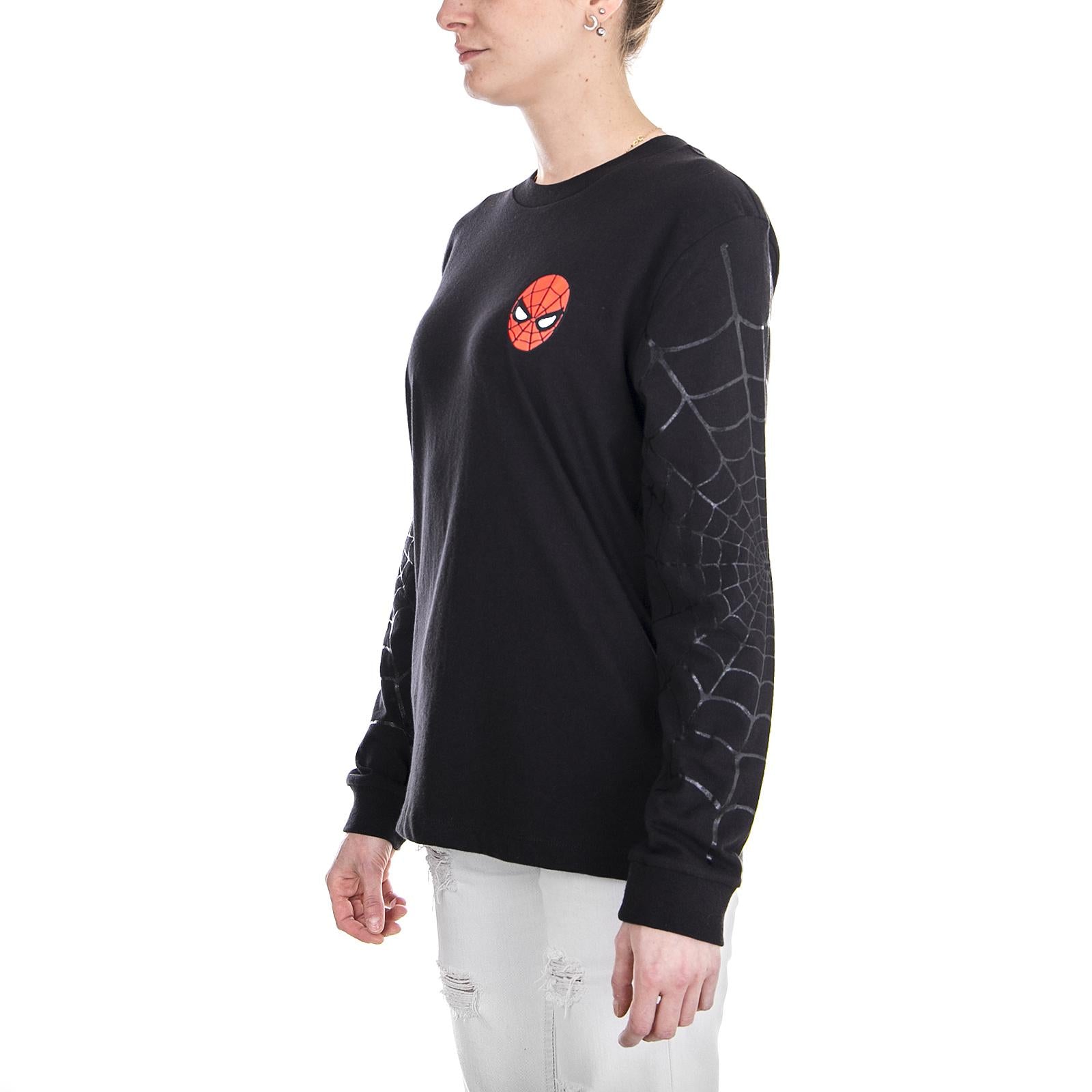 WM SPIDEY WEBS LS BF TEE Black VA3QXQBLK  VANS 