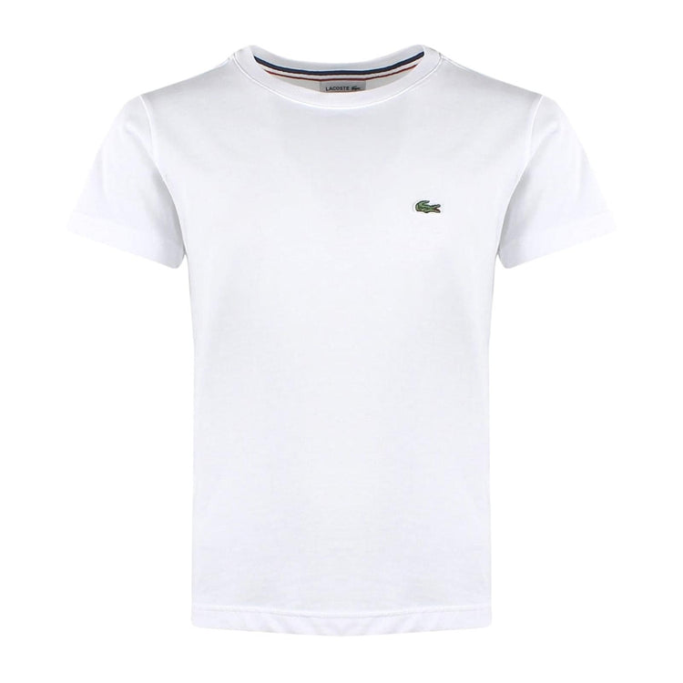 T-Shirt 001 White - Maglietta Girocollo Bambino / Bambina Bianca TJ1442-001  LACOSTE 