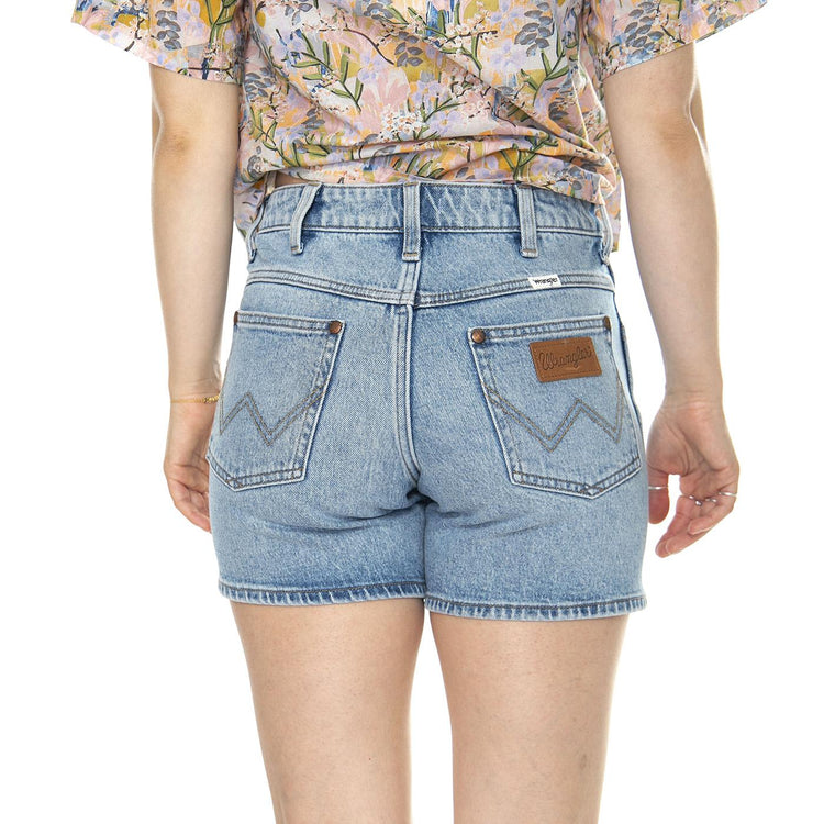 Boyfriend Short Paloma Blue - Pantaloncini Denim Jeans Donna Blu 112351038  WRANGLER 