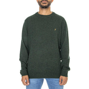 Birchall Crew Sweat Evergreen - Maglione Girocollo Uomo Verde F4GFB042-357  FARAH 