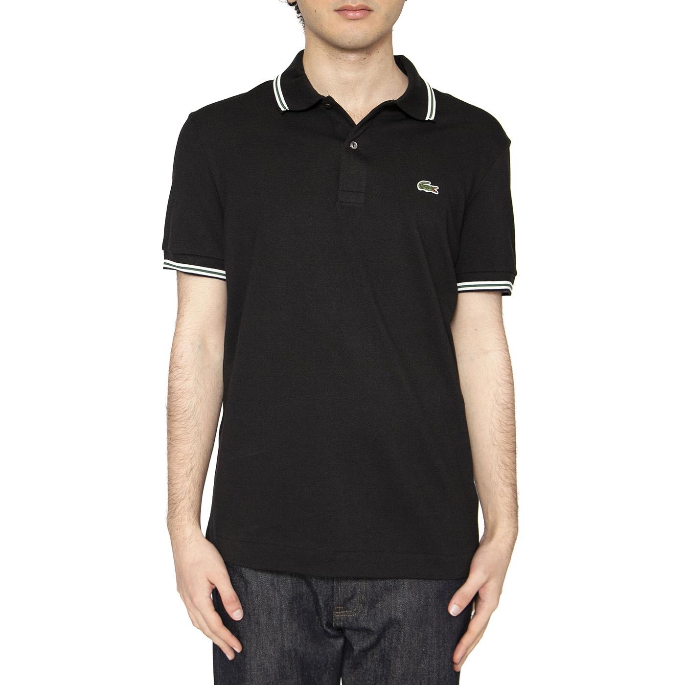 Maglietta M/C 031 Black Polo Shirt - Polo Uomo Nera PH9875-031  LACOSTE 