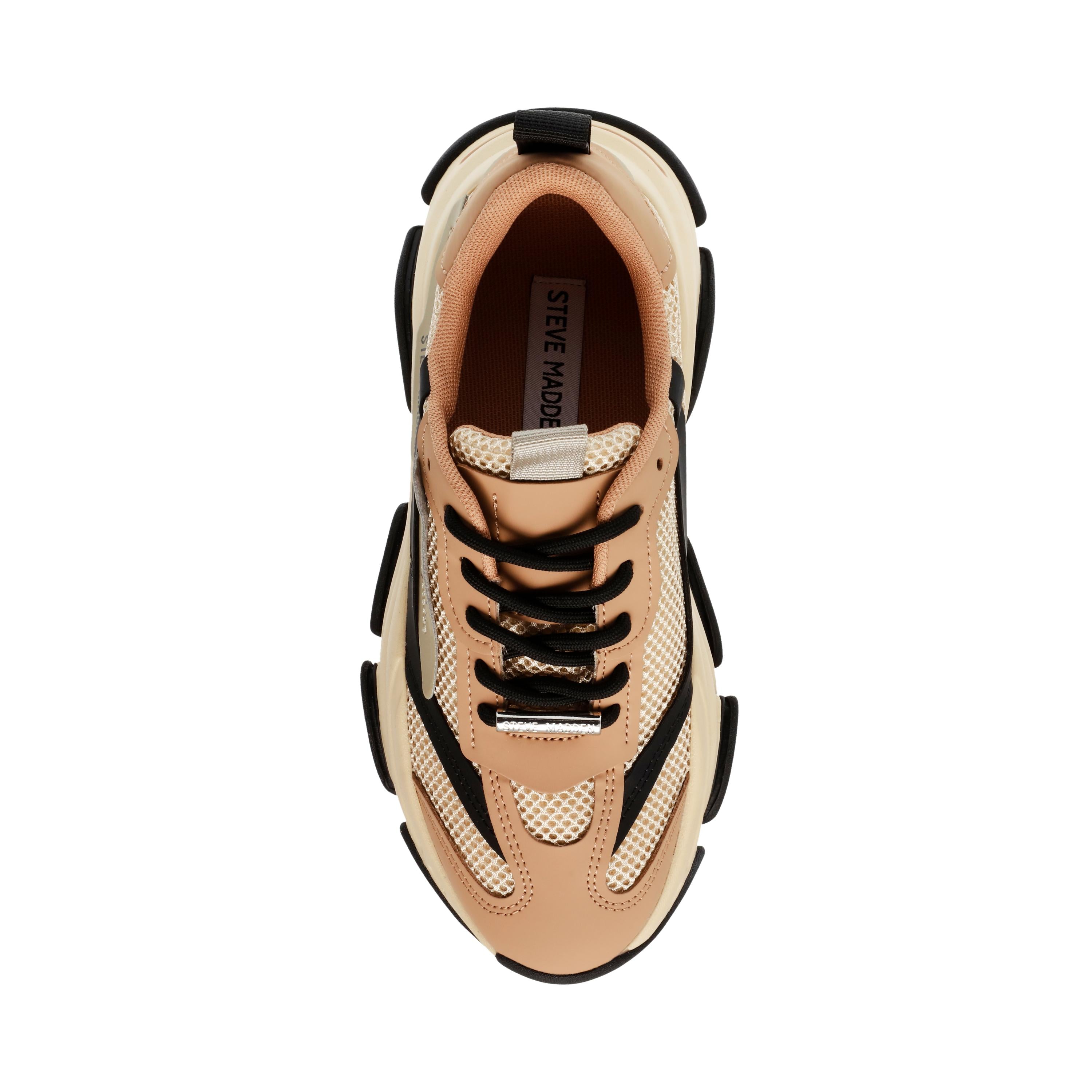 Possession-E Khaki / Black - Scarpe Stringate Profilo Basso Donna Multicolore SMPPOSSESSION-E-338  STEVE MADDEN 