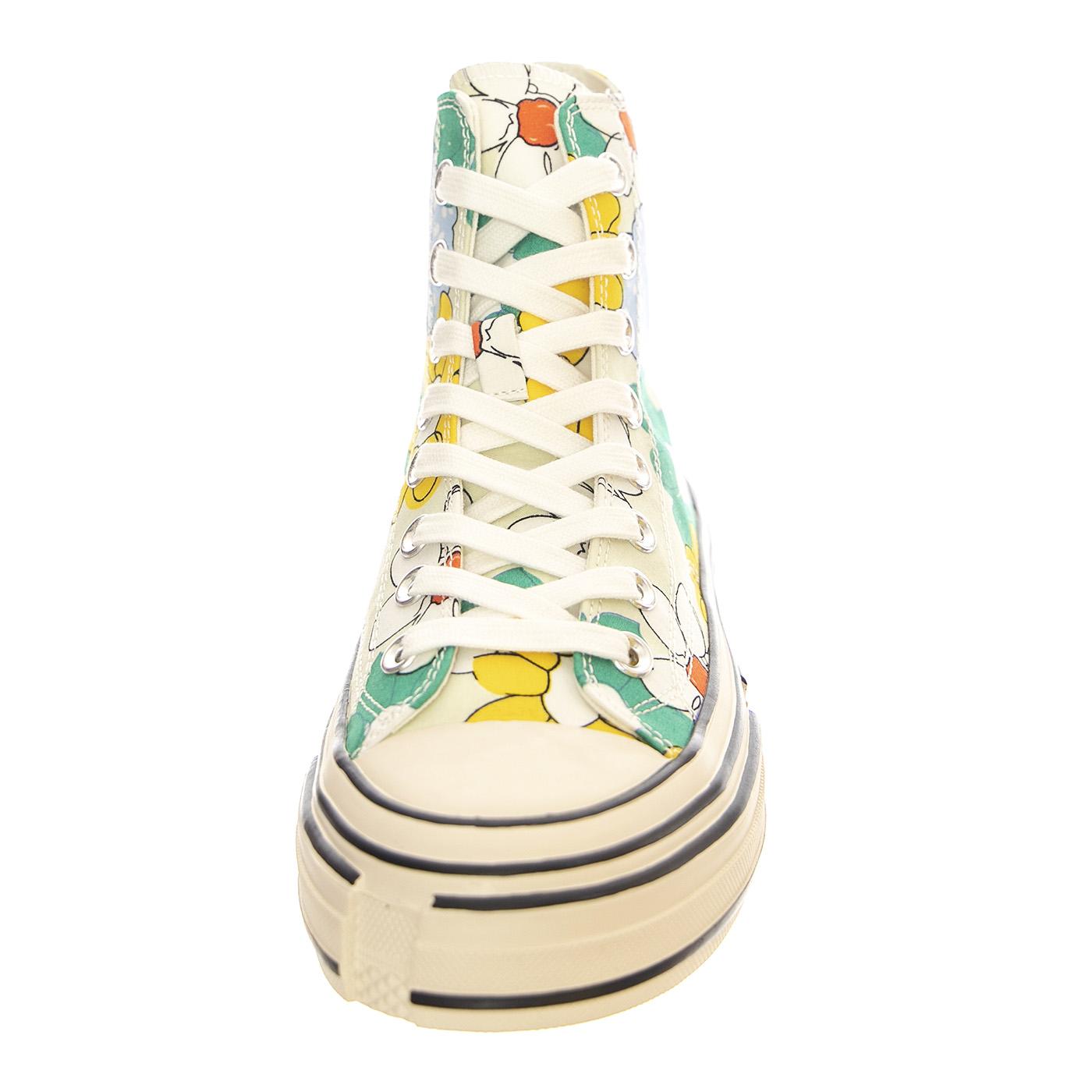 JC Play Endorphin-H Canvas Green / Yellow Multi Floral Shoes - Scarpe Donna Multicolore PLSJCD-037-2-19-GRN  JEFFREY CAMPBELL 