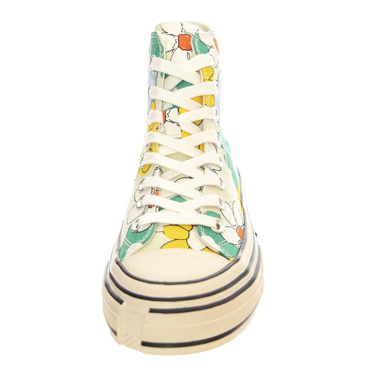 JC Play Endorphin-H Canvas Green / Yellow Multi Floral Shoes - Scarpe Donna Multicolore PLSJCD-037-2-19-GRN  JEFFREY CAMPBELL 