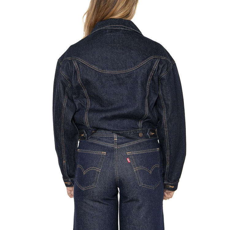 Shrunken 90S Trucker Western Dream Nice Dream - Giacca Donna Blu 001WO-0001 . LEVIS 