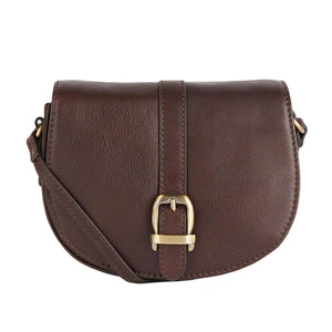 Laire Leather Saddle Bag Dark Brown - Borsa a Tracolla Marrone 222MLBA0349-BR71  BARBOUR 