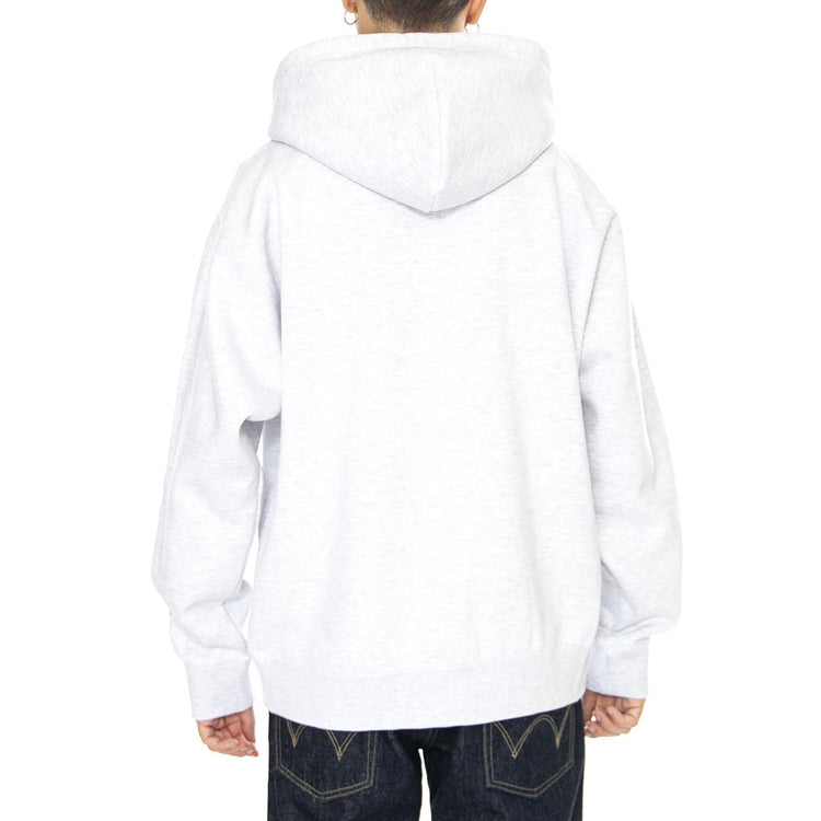 Established Works Bold Zip Hood II Fleece Grey - Felpa Uomo Grigia 112460022-ASH GREY  OBEY 