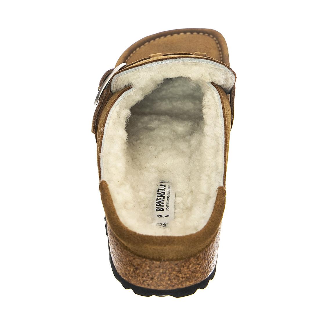 Buckley Shearling - Sandali Uomo Marroni - Calzata Stretta 1018127  BIRKENSTOCK 