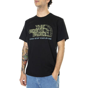 Mens Coordinates Black T-Shirt NF0A5IGAJK31  THE NORTH FACE 