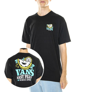 M' Easy Peasy S/S Tee Black - Maglietta Girocollo Uomo Nera VN0006CZBLK1  VANS 